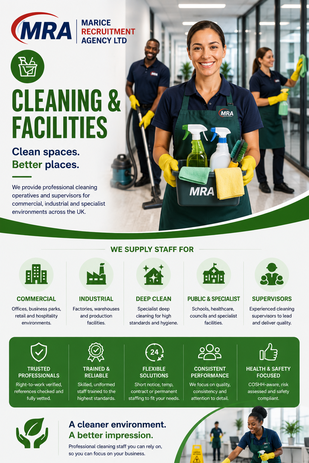 Marice Recruitment cleaning professionals